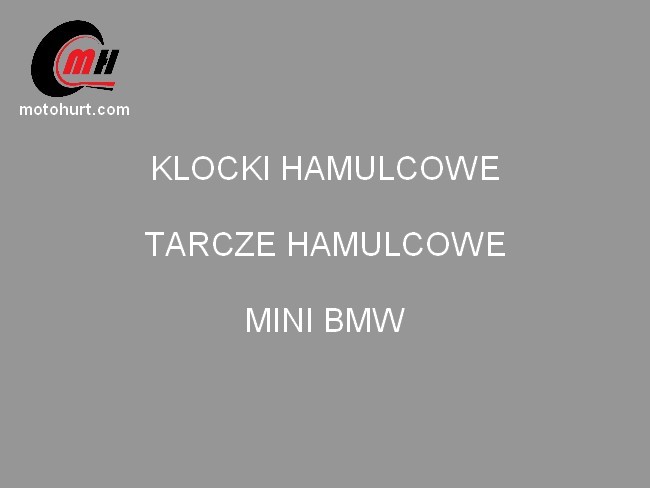 Klocki hamulcowe tarcze hamulcowe Mini BMW Warszawa