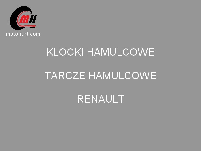 Klocki hamulcowe tarcze hamulcowe Renault Warszawa