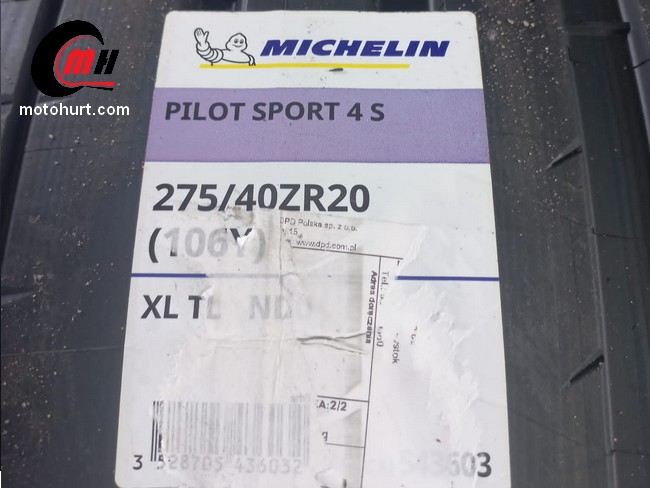 Zakup i montaż opon Michelin Pilot Sport 4 S 315/35r20 i 275/40r20  - MOTOHURT Marki Warszawa