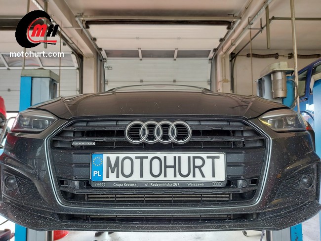 Wymiana tarcz, klocków i czujników zużycia Audi A5 2.0 tfsi quattro 252km 2018 - MOTOHURT Marki Warszawa